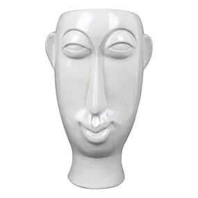 Biela porcelánová váza PT LIVING Mask, výška 27,2 cm