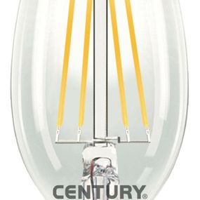 CENTURY LED FILAMENT SVÍČKA ČIRÁ 4W E14 4000K 470Lm 360d 35x98mm IP20 CEN INM1-041440