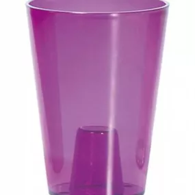 Kinekus Kvetináč plastový, transparentný, priemer 13 cm, COUBI ORCHID, fialový