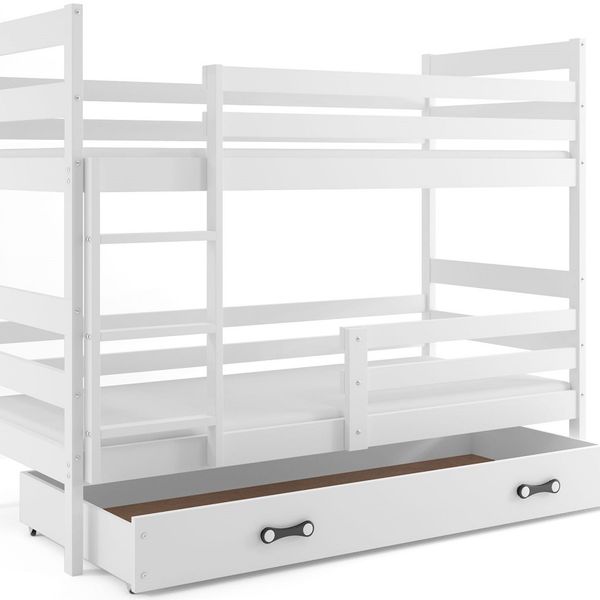 Poschodová posteľ ERIK 2 - 200x90cm - Biela - Biela
