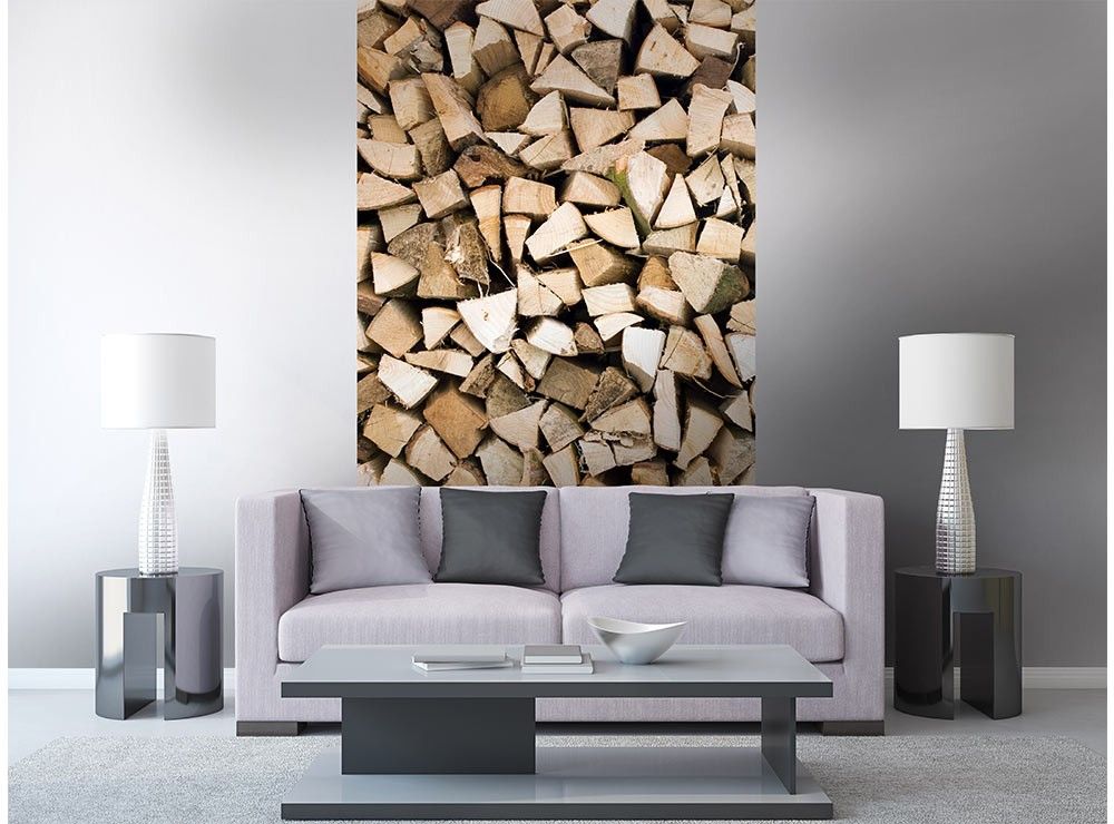 MS-2-0161 Vliesová obrazová fototapeta Timber Logs, veľkosť 150 x 250 cm