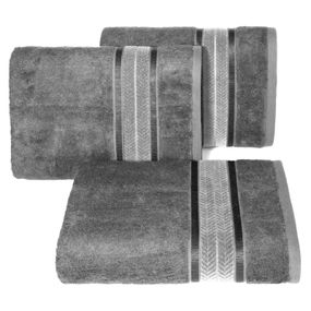Bambusový uterák Eurofirany Miro sivý 50x90