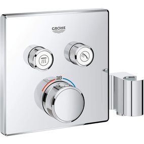 Grohe Grohtherm SmartControl - Termostatická vaňová batéria pod omietku, s dvoma ventilmi a držiakom na sprchu, chróm 29125000