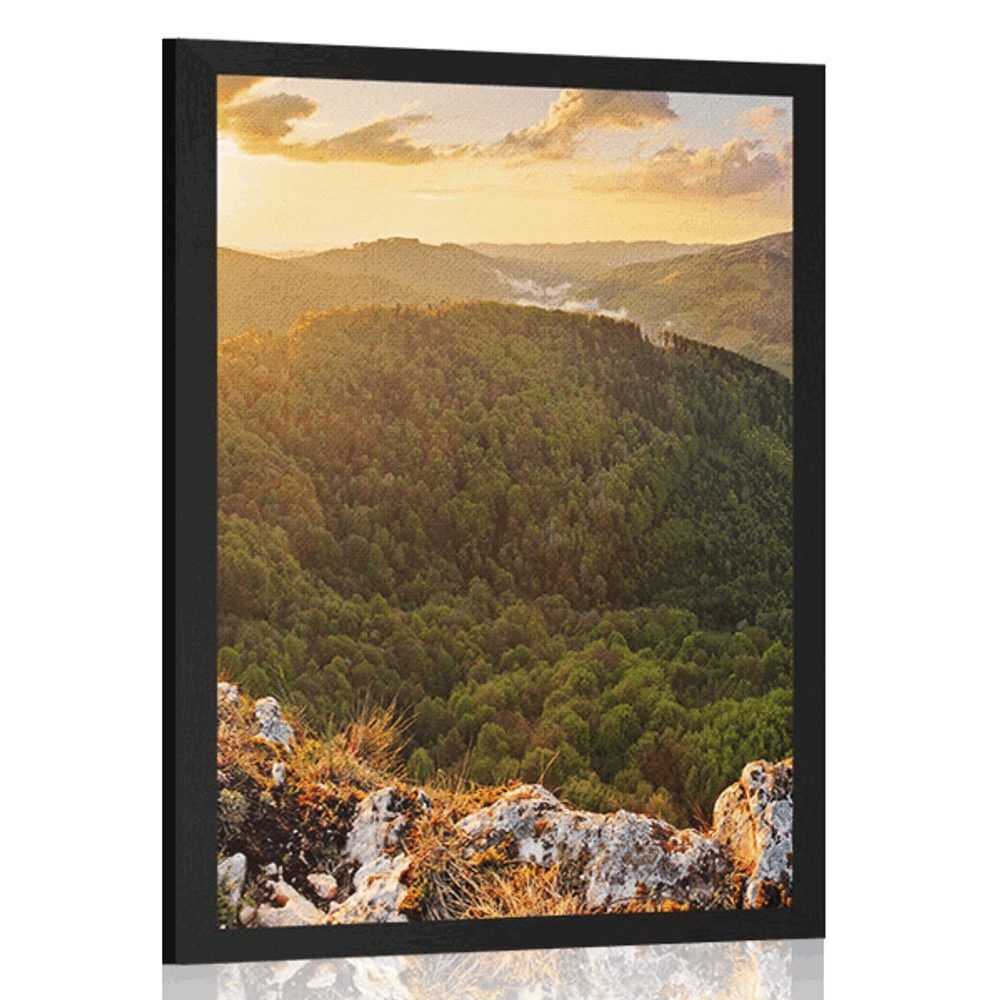 Plagát Vršatské bradlá na Slovensku - 40x60 black