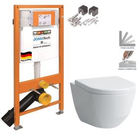 JOMOTech modul pre závesné WC bez sedátka + WC LAUFEN PRO + SEDADLO 174-91100700-00 LP3