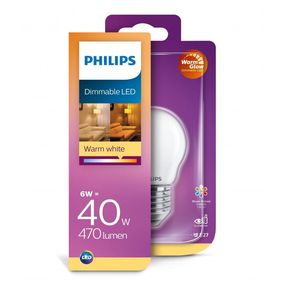 LED Stmievateľná žiarovka Philips Warm Glow E27/6W/230V 2200K-2700K