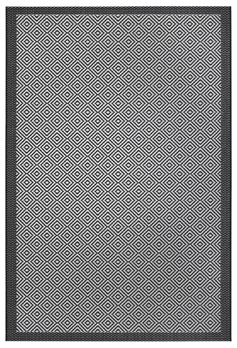 Hanse Home Collection koberce Kusový koberec Flatweave 104822 Black / Grey - 160x230 cm
