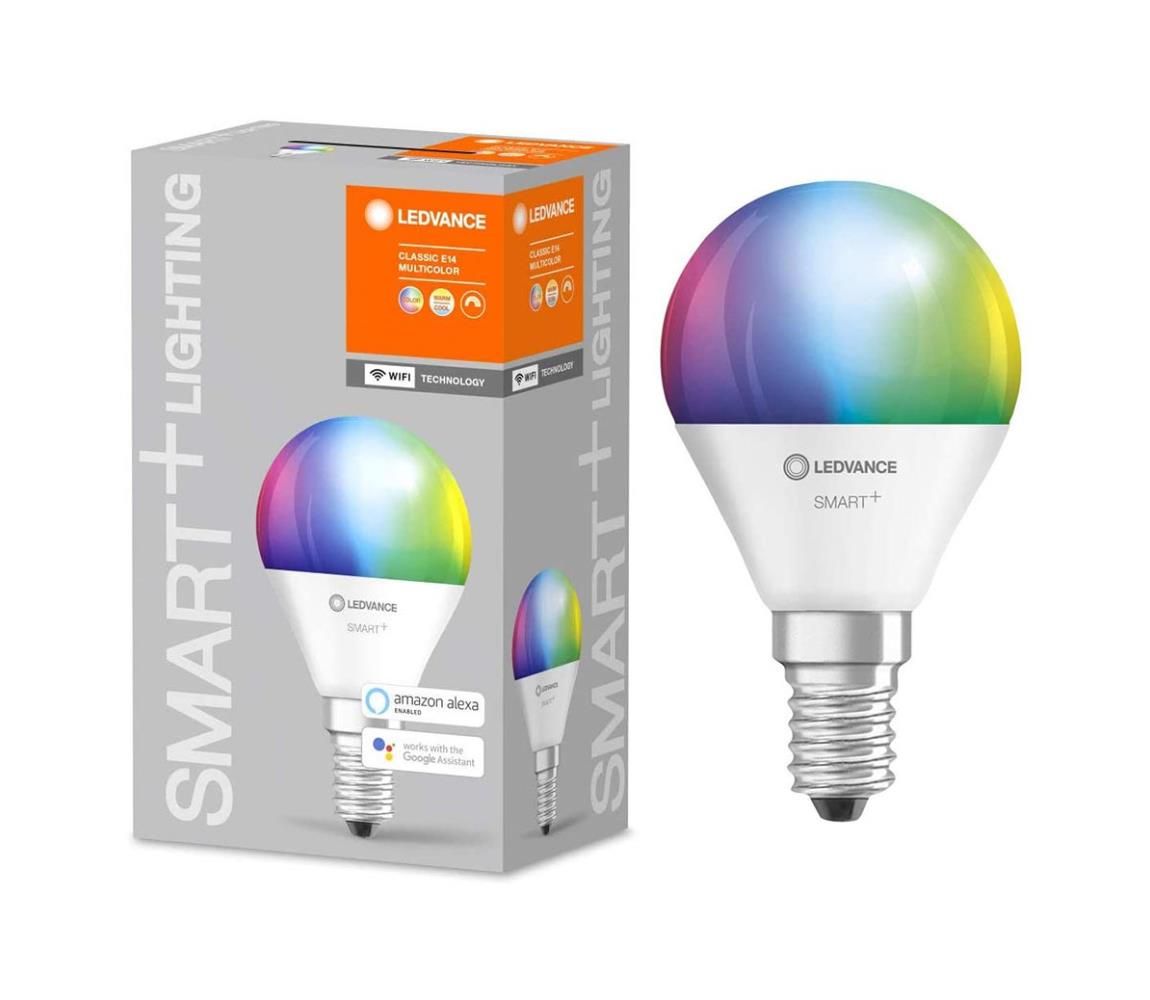 LED RGBW Stmievateľná žiarovka SMART+ E14/5W/230V 2700K-6500K - Ledvance