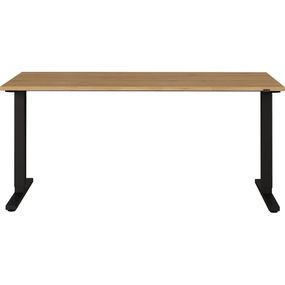 Pracovný stôl s elektricky nastaviteľnou výškou s doskou v dubovom dekore 80x160 cm Agenda – Germania