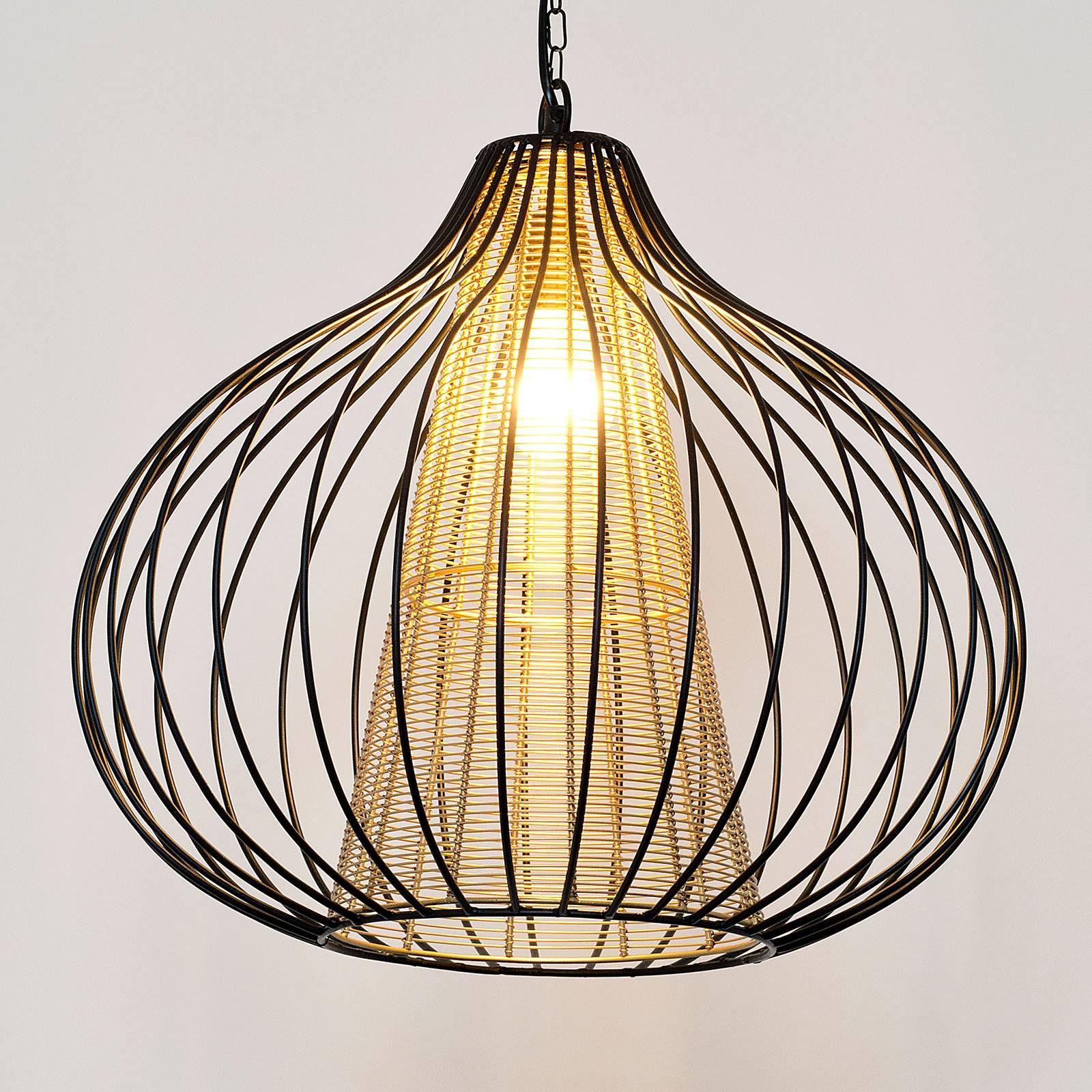 Holländer Závesná lampa Capello, Ø 50 cm, Obývacia izba / jedáleň, železo, E14, 60W, K: 57cm