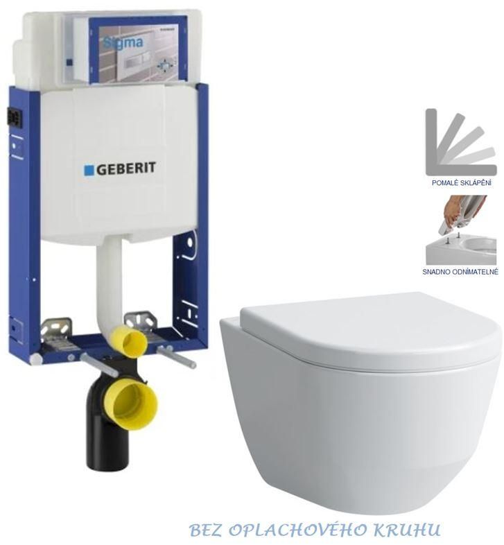 GEBERIT KOMBIFIX ECO, nádržka UP 320 bez tlačidla + WC LAUFEN PRO RIMLESS + SEDADLO 110.302.00.5 LP1