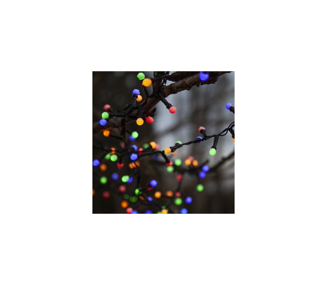 Eglo -LED Vonkajšia vianočná reťaz BERRY MINI 300xLED/8 funkcií 11m IP44 multicolor