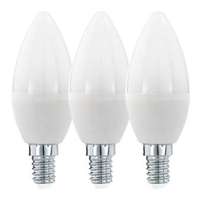 SADA 3x LED Žiarovka C37 E14/6W/230V 3000K - Eglo 12884