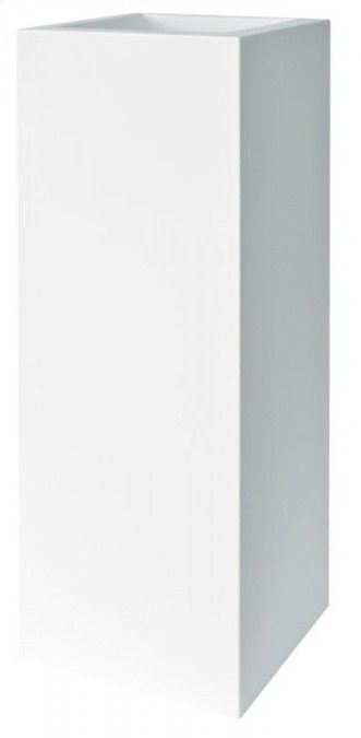 Plust - Dizajnový kvetináč KUBE TOWER, 30 x 30 x 90 cm - biely
