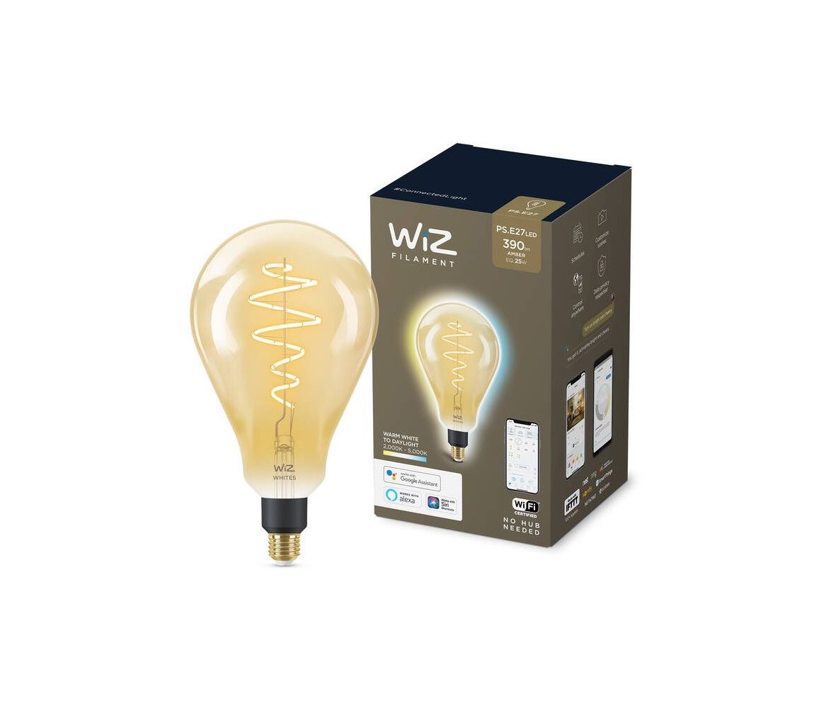 LED Stmievateľná žiarovka VINTAGE PS160 E27/6,5W/230V 2000-5000K CRI 90 Wi-Fi -WiZ