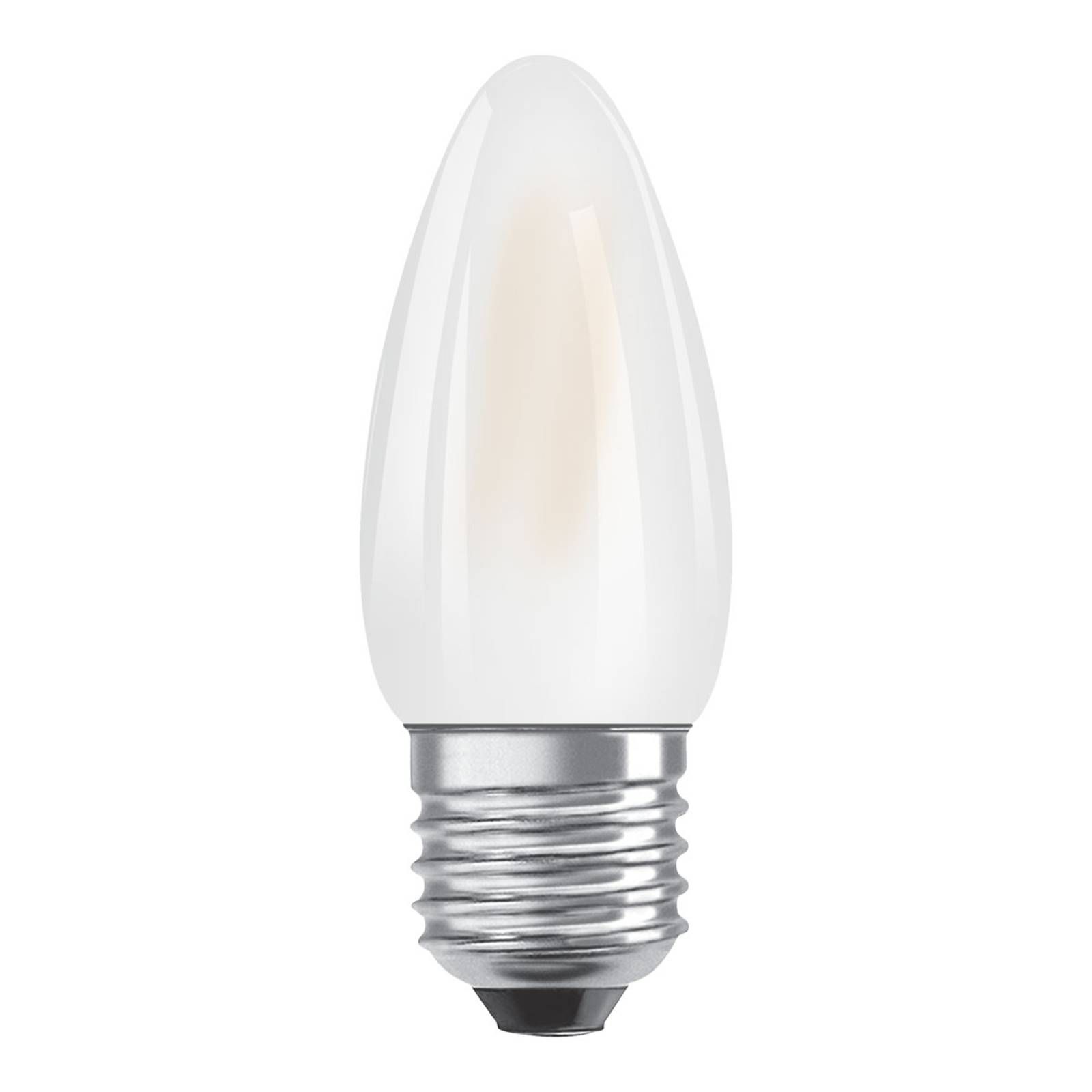 OSRAM LED sviečka E27 Superstar 4, 8W 2 700K matná, E27, 4.8W, Energialuokka: F, P: 9.5 cm