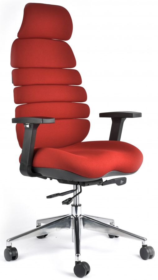 MERCURY kancelárská stolička SPINE červena s PDH