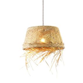 ACA Lighting závěsné svítidlo 1xE27 ANDROS GRASS ratan D40X120CM OD94891PG