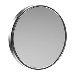 Emco Cosmetic mirrors Pure - Nástenné holiace a kozmetické zrkadlo, nalepovacia verzia, Ø 203 mm, 3 násobné zväčšovanie, chróm 109400128