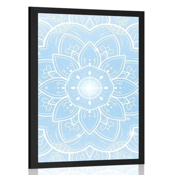 Plagát orientálna Mandala - 60x90 silver