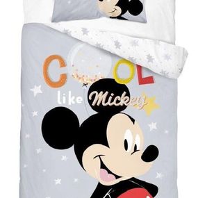 Obliečky do postieľky Mickey Cool grey  100x135/40x60