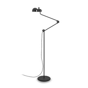 Stilnovo Topo stojacia LED lampa, čierna, Obývacia izba / jedáleň, kov, polyetylén, E27, 7W, K: 140cm