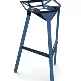 MAGIS - Barová stolička STOOL_ONE nízka - modrá