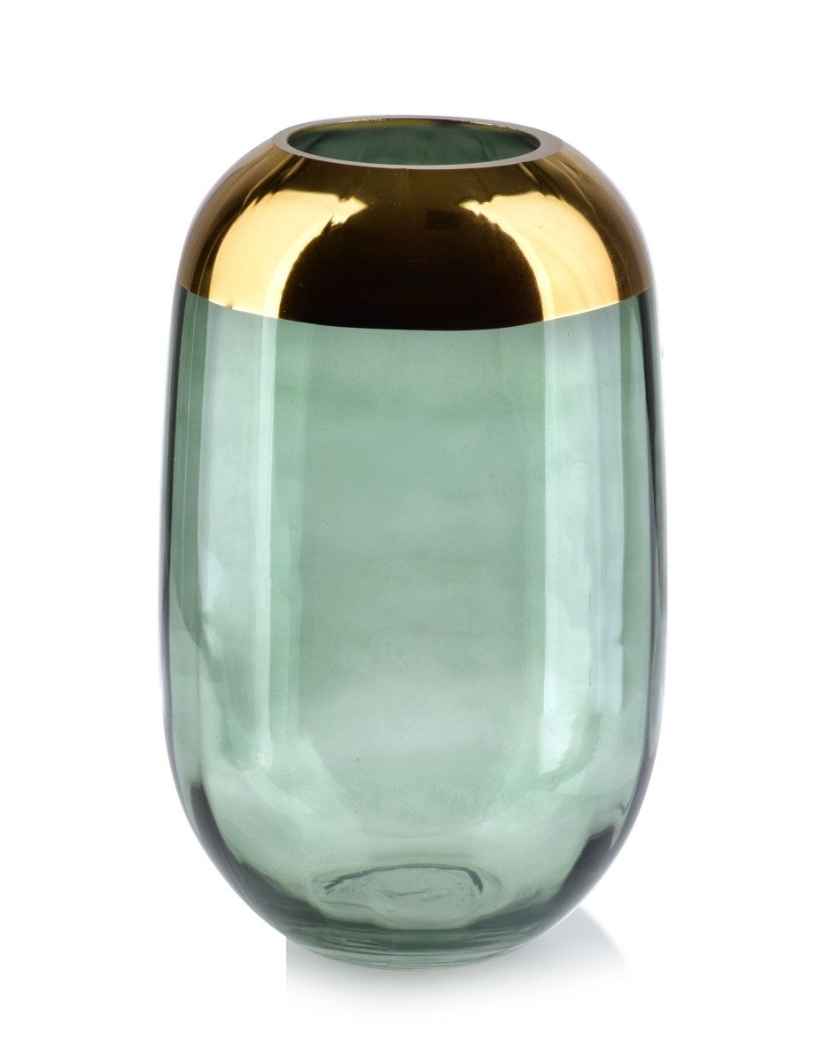 Sklenená váza Serenite 26 cm zelená