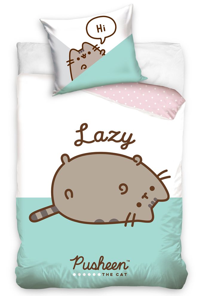 Detské obliečky Mačička Pusheen Lazy Cat 140x200/70x90 cm