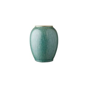 Zelená kameninová váza Bitz, výška 12,5 cm