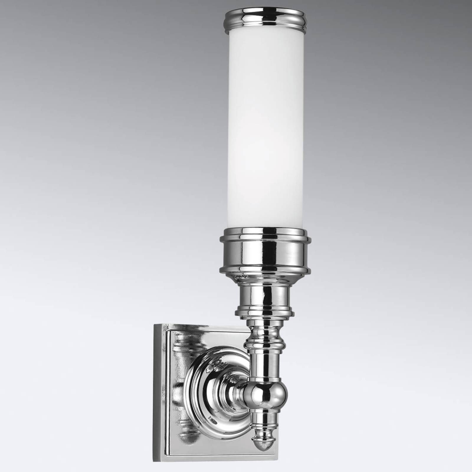 FEISS Kúpeľňové nástenné svietidlo Payne Ornate 1-pl., Kúpeľňa, kov, sklo, G9, 40W, L: 11.4 cm, K: 36.2cm