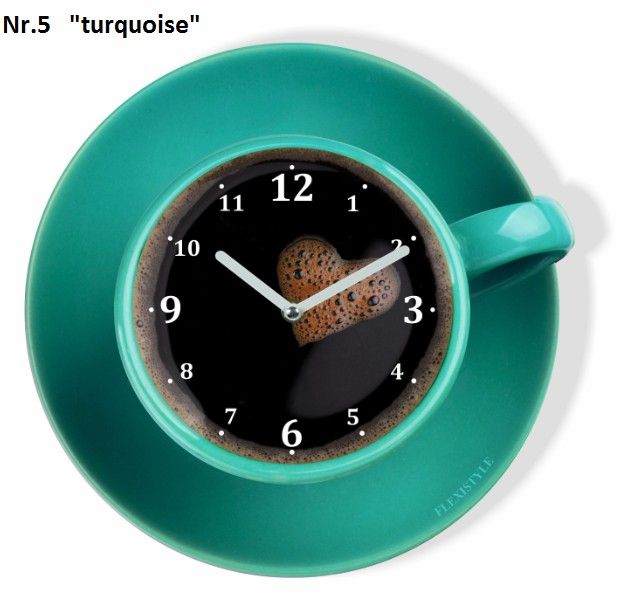 DomTextilu Kuchynské hodiny v tvare šálky kávy 8103-241228