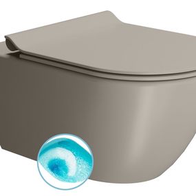 Pura 881505 WC závesné 55x36 cm, Swirlflush, tortora mat