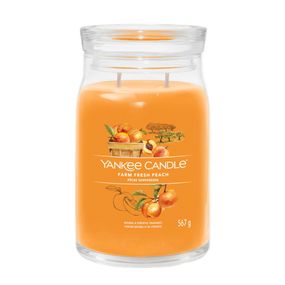 YANKEE CANDLE 1631774E FARM FRESH PEACH VELKA SVIECKA SIGNATURE 567G