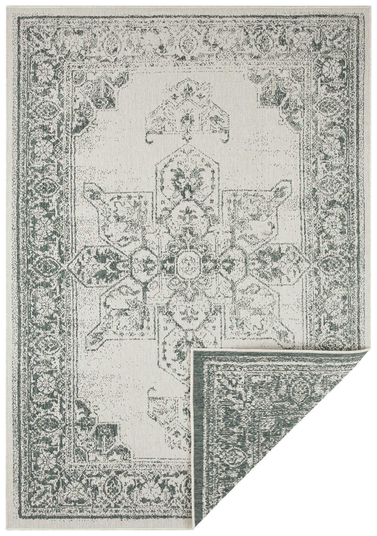 NORTHRUGS - Hanse Home koberce Kusový koberec Twin Supreme 104139 Green / Cream - 160x230 cm