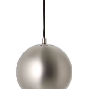 FRANDSEN - Závesná lampa Ball, 18 cm, matný leštený satén/biela