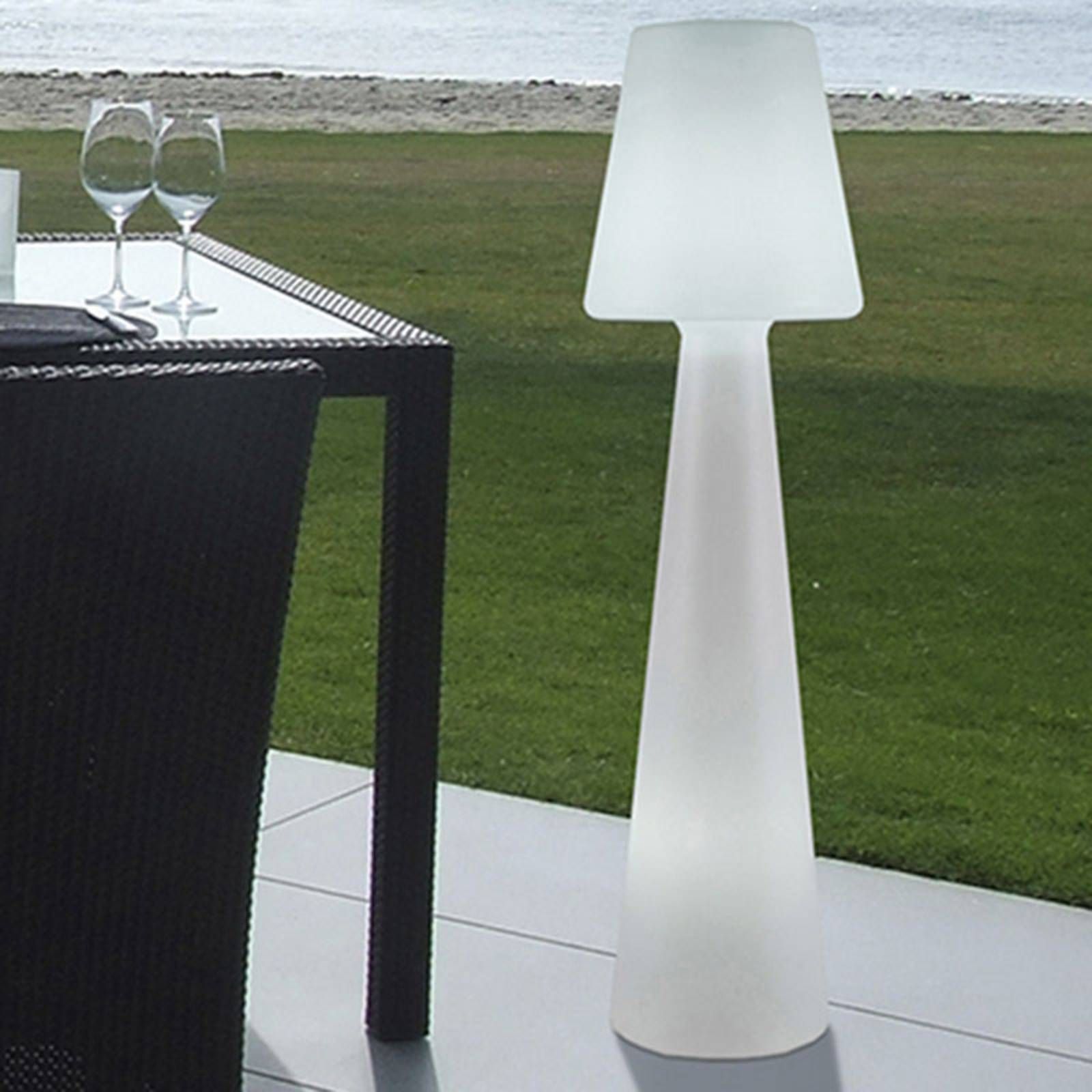 Newgarden Lola stojaca lampa 110 cm teplá biela, polyetylén, G13, 16W, K: 110cm