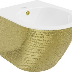 MEXEN - Lena bidet závesný, biela/zlatá vzor 35224808