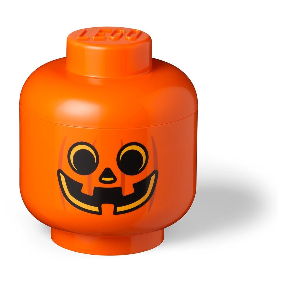 Oranžový úložný box LEGO® Pumpkin Head L