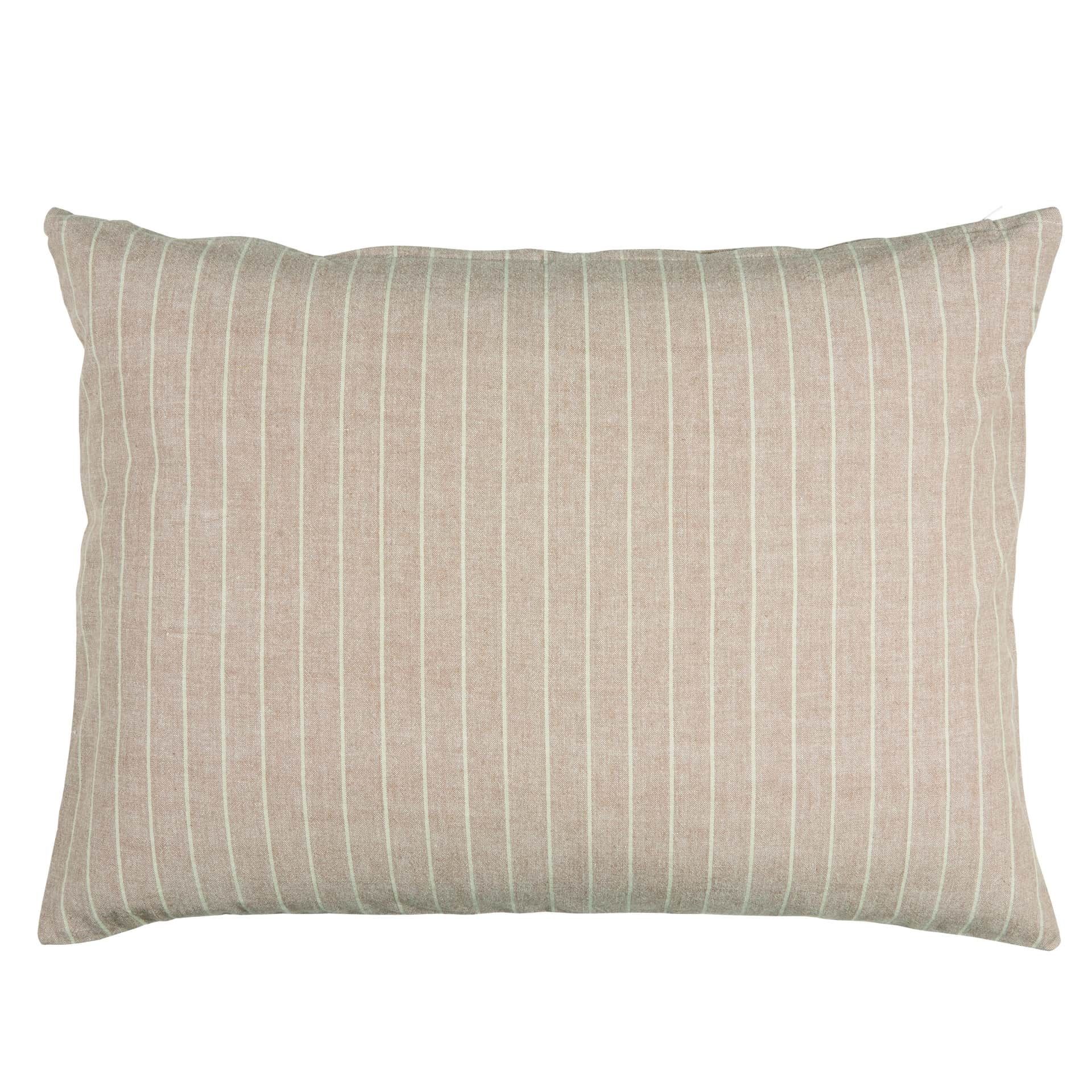 IB LAURSEN Obliečka na vankúš Malva/Beige Stripes 70×50 cm