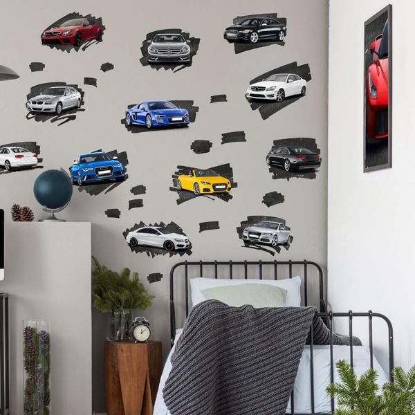 Nálepky na stenu - Športové autá