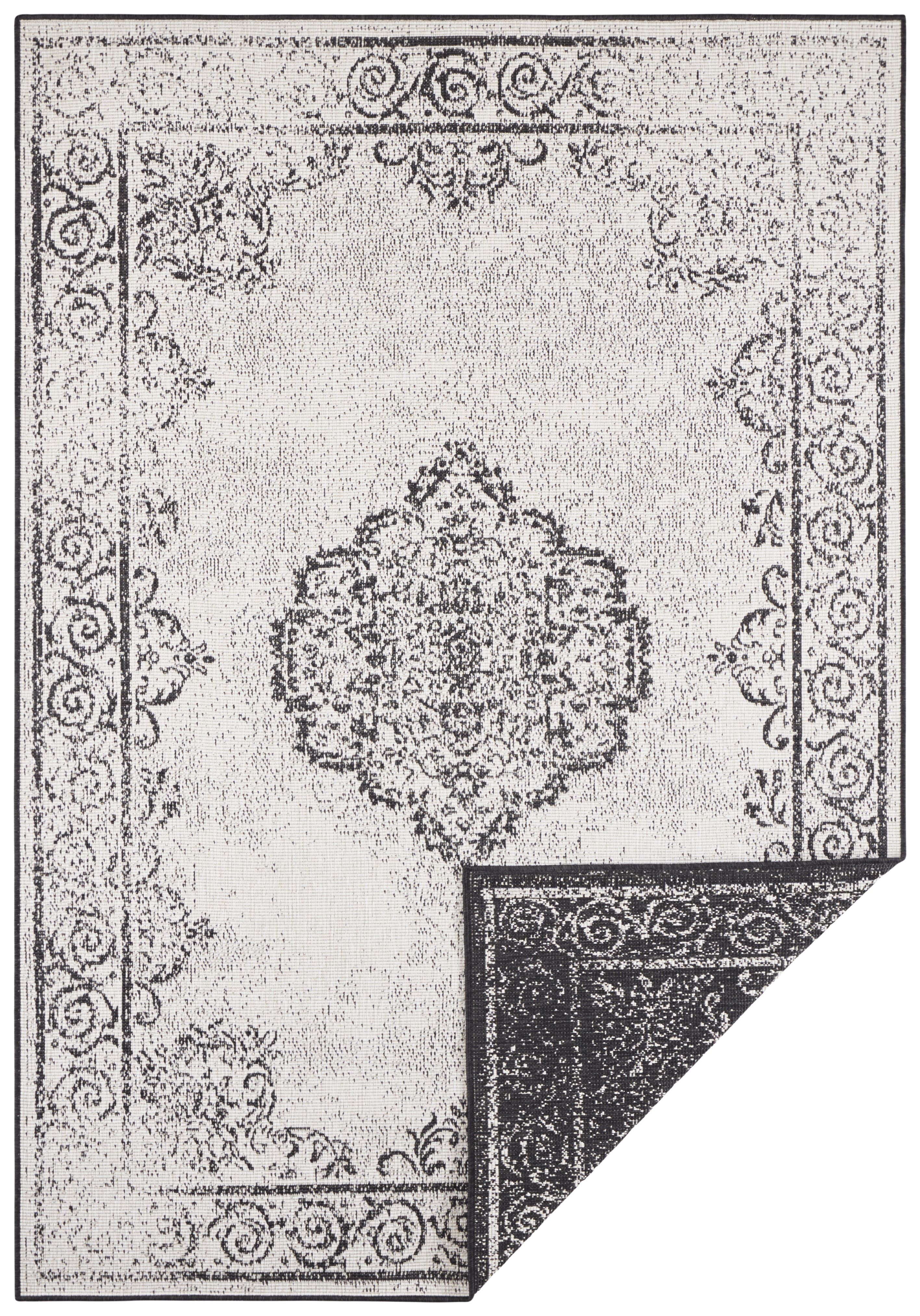 NORTHRUGS - Hanse Home koberce Kusový koberec Twin Supreme 103868 Black / Cream - 240x340 cm