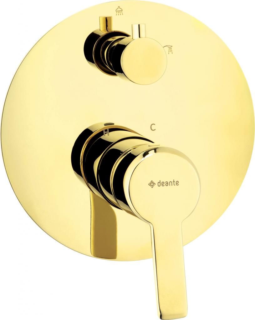 DEANTE - Arnika zlato - Sprchová batéria, podomietková, so sprchovacím spínačom BQA_Z44P