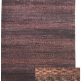 Diamond Carpets koberce Ručne viazaný kusový koberec Diamond DC-MCN Black / rust - 365x550 cm