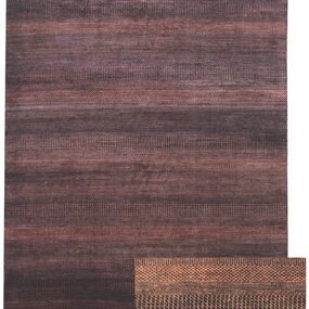 Diamond Carpets koberce Ručne viazaný kusový koberec Diamond DC-MCN Black / rust - 365x457 cm