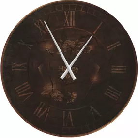 Metal Dekor nástenné hodiny Happy Time, priemer 80 cm