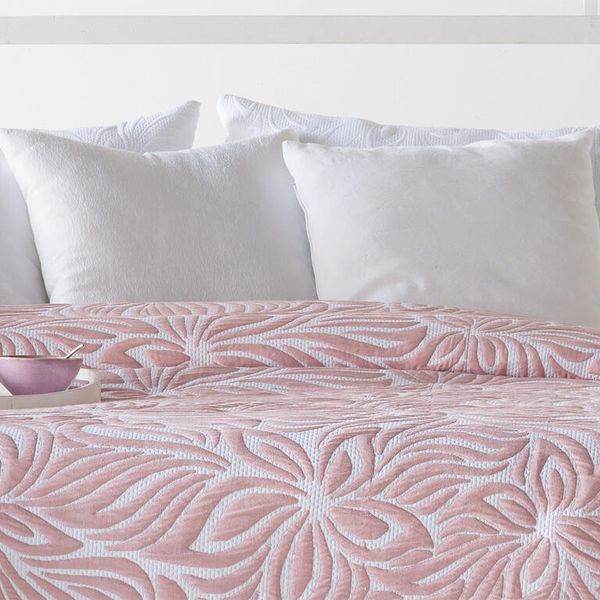 Prikrývka na posteľ OPERA ružová
