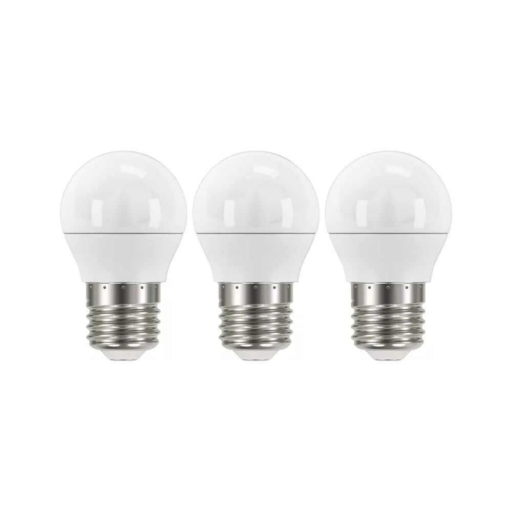 Teplé LED žiarovky v súprave 3 ks E27, 5 W - EMOS