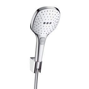 HansGrohe Raindance Select E - Sprchová hlavica 120, s príslušenstvom, 3 prúdy, biela/chróm 26720400