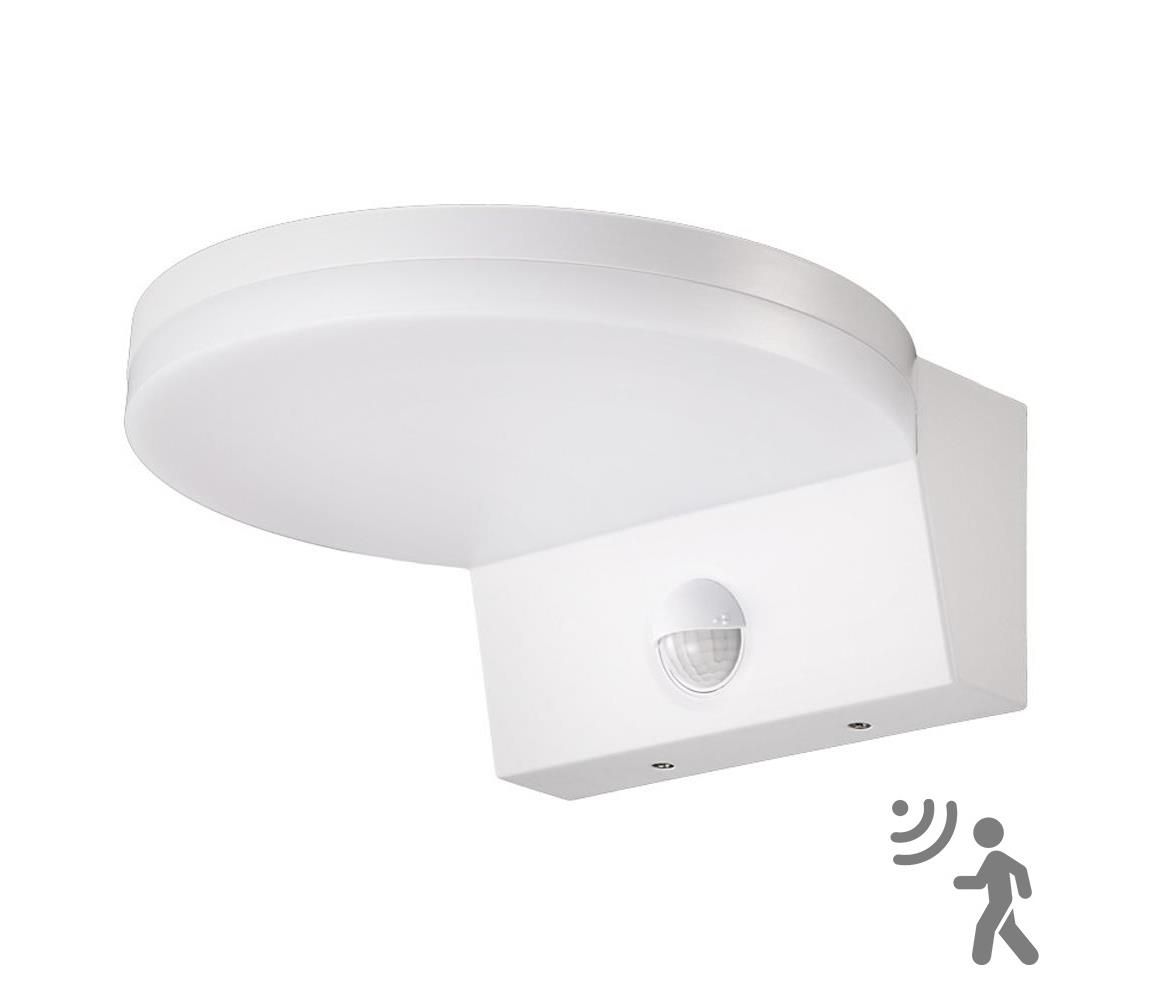 Top Light - LED Vonkajšie nástenné svietidlo so senzorom LED/15W/230V IP65 biela